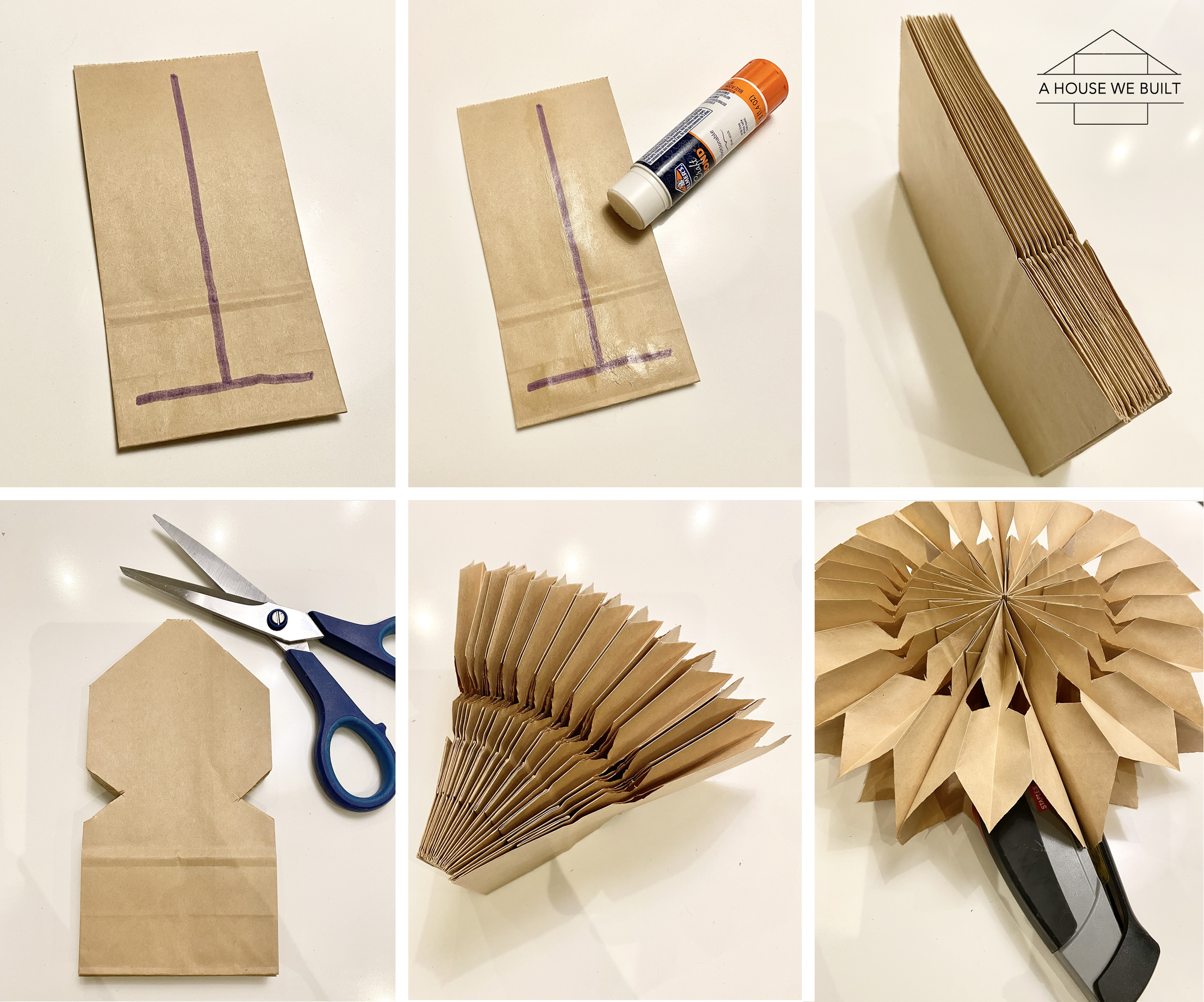 How to make DIY paper bag stars — Gathering Beauty